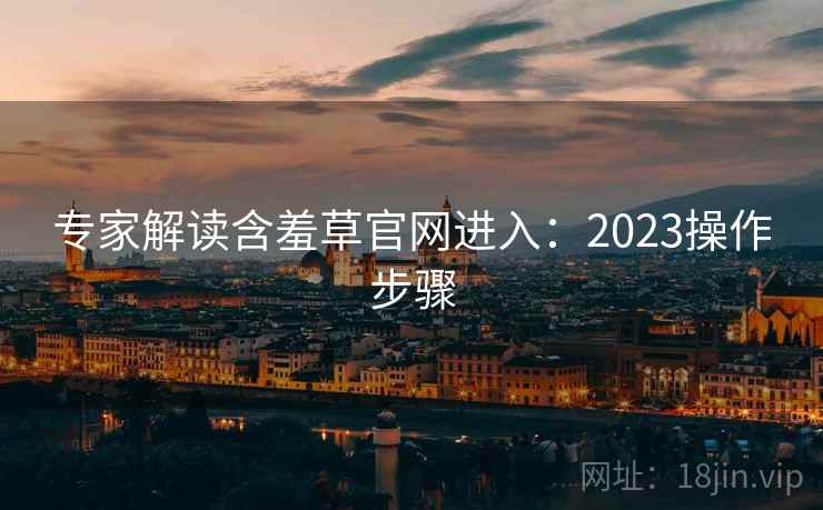 专家解读含羞草官网进入:2023操作步骤